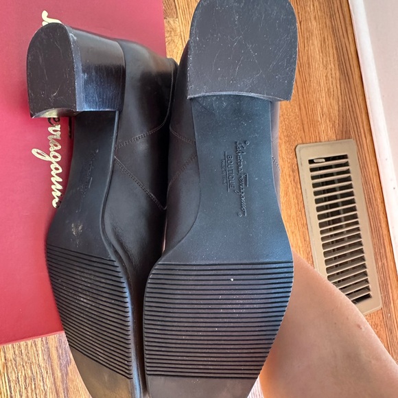 **Salvatore Ferragamo Brown Leather Ankle Boots** - Picture 6 of 11